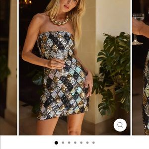 Sequin mini dress
